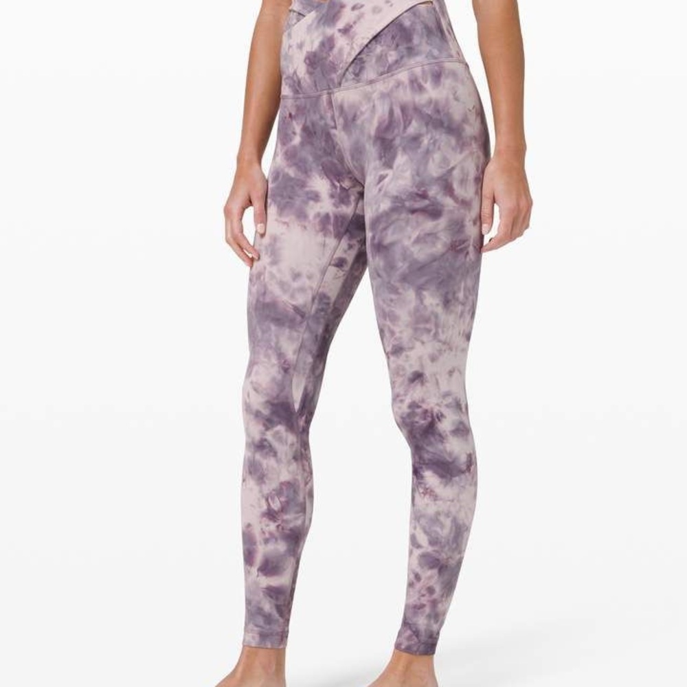 Rare Lululemon Diamond Dye Cross Waist leggings